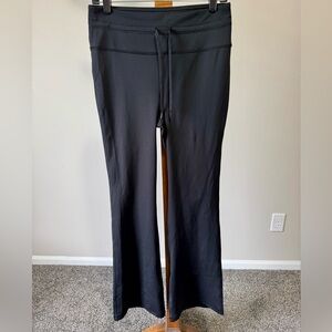 Yogalicious Lux Dianna 7/8 Flare Leggings with Drawstring Black Size Large